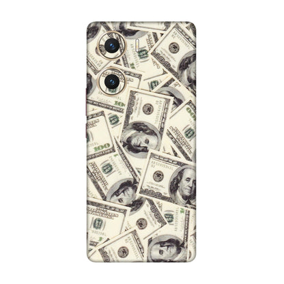 VIVO Z/V/X/T/U/S Series Phone Skins (All Models) - Dollar Lover - Transparent Finish (T-17) Vivo V29e (5G)