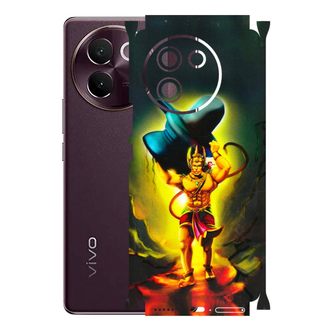VIVO Z/V/X/T/U/S Series Phone Skins (All Models) - Hanuman Ji - 3D Embossed Finish (L-128) Vivo V30E