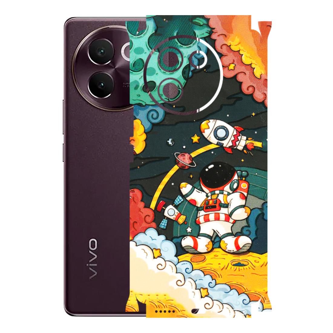 VIVO Z/V/X/T/U/S Series Phone Skins (All Models) - Astronauts & Spaceship - 3D Embossed Finish (L-145) Vivo V30E