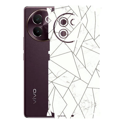 VIVO Z/V/X/T/U/S Series Phone Skins (All Models) - Luxury White Marble Effect - 3D Embossed Finish (L-168) Vivo V30E