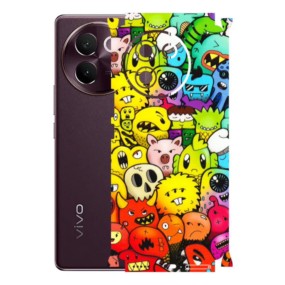 VIVO Z/V/X/T/U/S Series Phone Skins (All Models) - Angry Funkies - 3D Embossed Finish (L-169) Vivo V30E