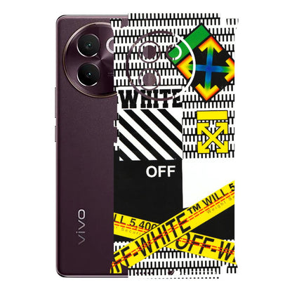 VIVO Z/V/X/T/U/S Series Phone Skins (All Models) - White Off Abstract - 3D Embossed Finish (L-172) Vivo V30E