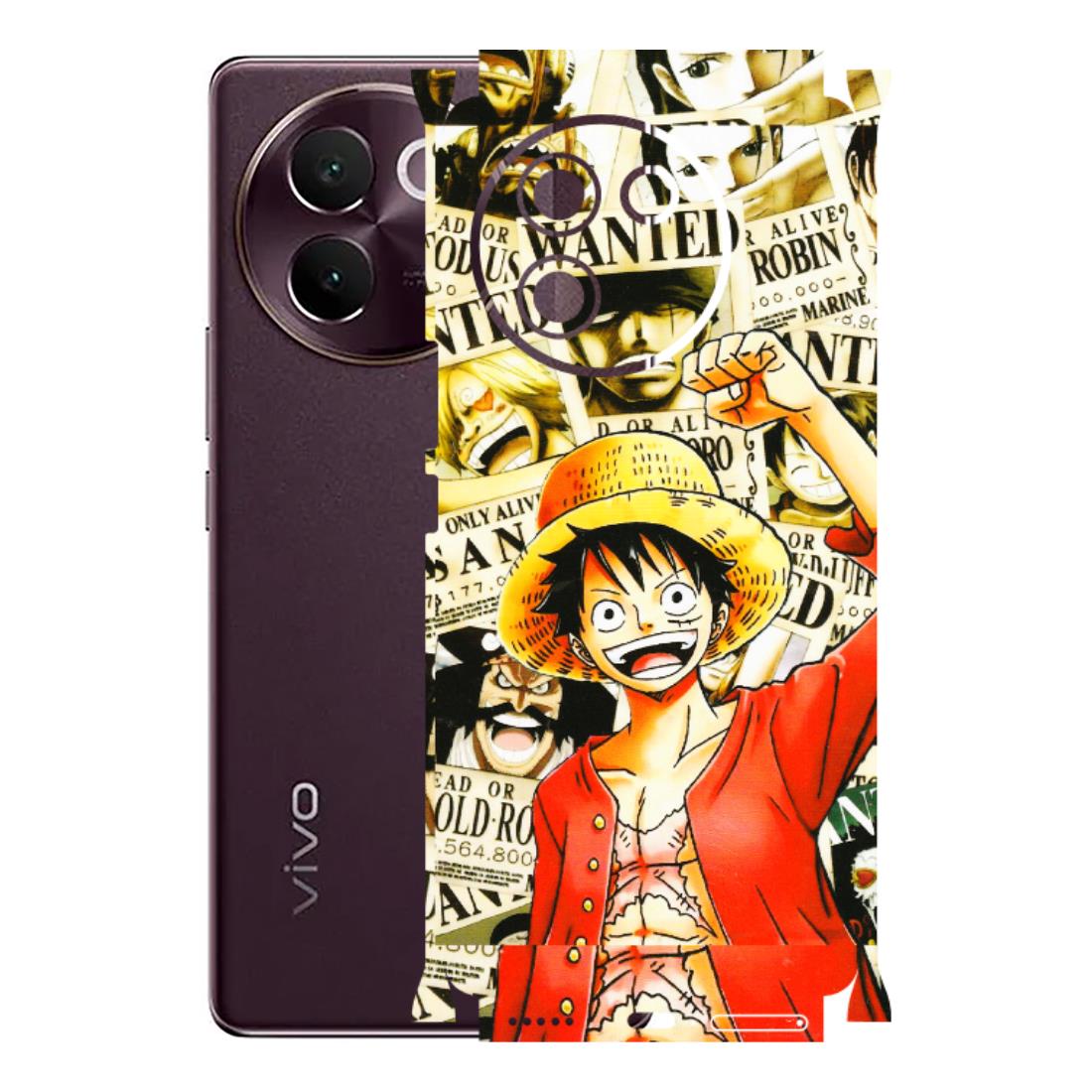 VIVO Z/V/X/T/U/S Series Phone Skins (All Models) - Luffy Anime - 3D Embossed Finish (L-177) Vivo V30E