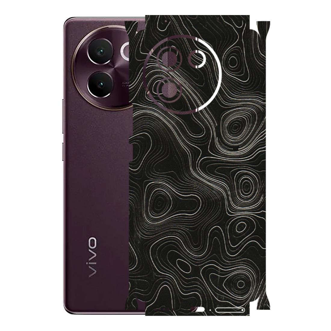 VIVO Z/V/X/T/U/S Series Phone Skins (All Models) - Black Swirl - 3D Embossed Finish (L-196) Vivo V30E