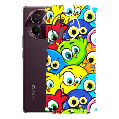 VIVO Z/V/X/T/U/S Series Phone Skins (All Models) - Cute Fluffy Birds - 3D Embossed Finish (L-213) Vivo V30E