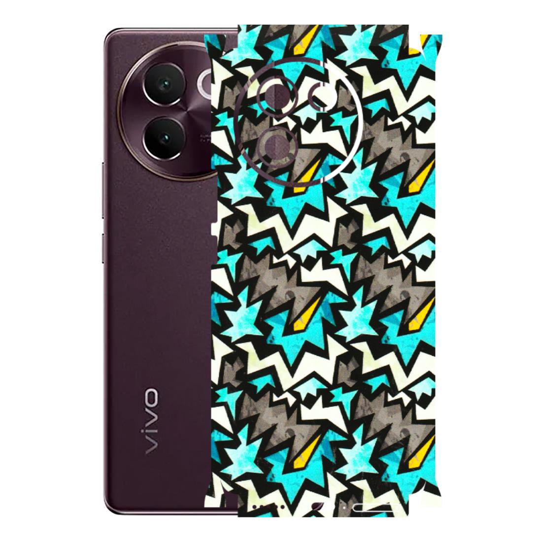 VIVO Z/V/X/T/U/S Series Phone Skins (All Models) - Funky Zig Zag - 3D Embossed Finish (L-223) Vivo V30E