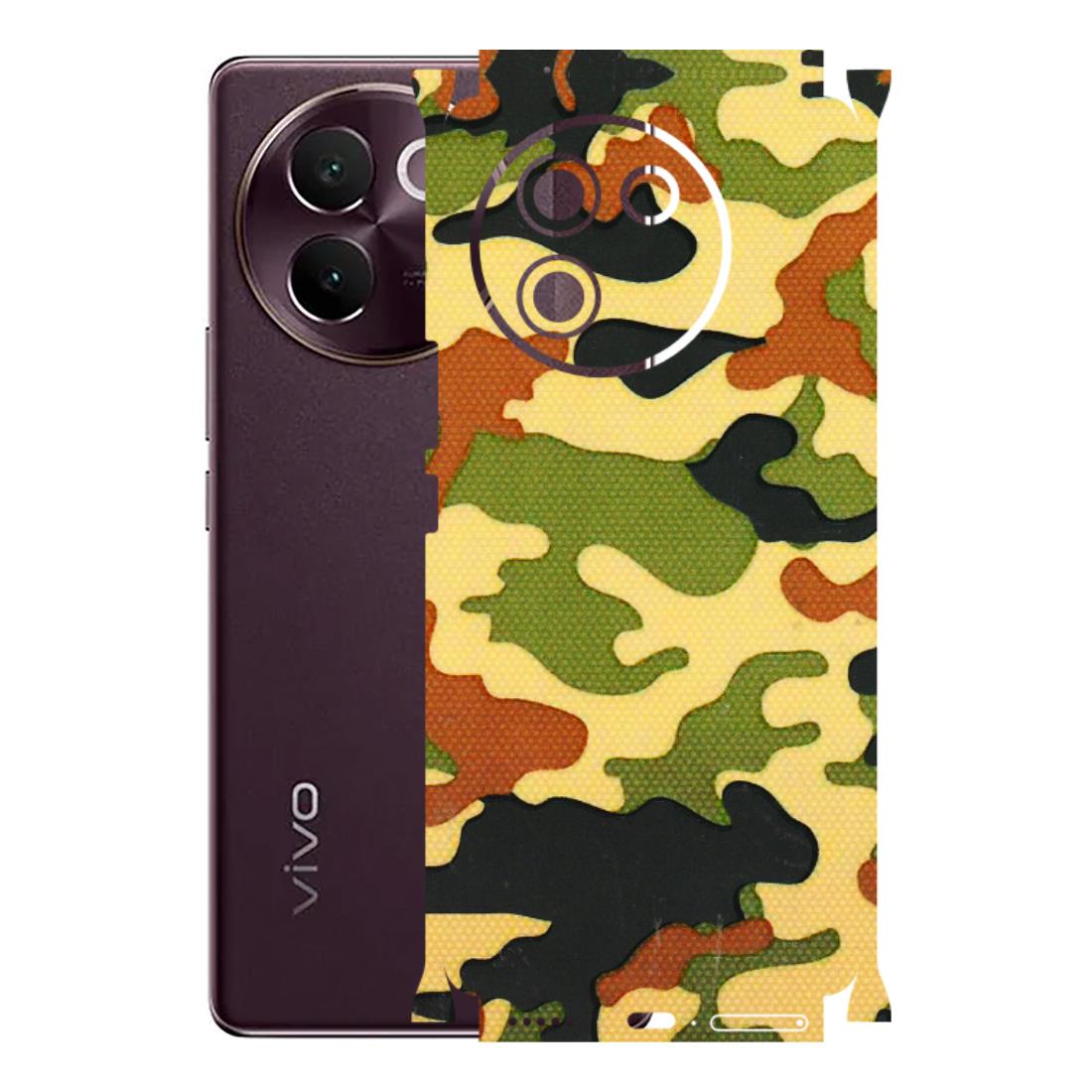 VIVO Z/V/X/T/U/S Series Phone Skins (All Models) - Indian Military - 3D Embossed Finish (L-234) Vivo V30E