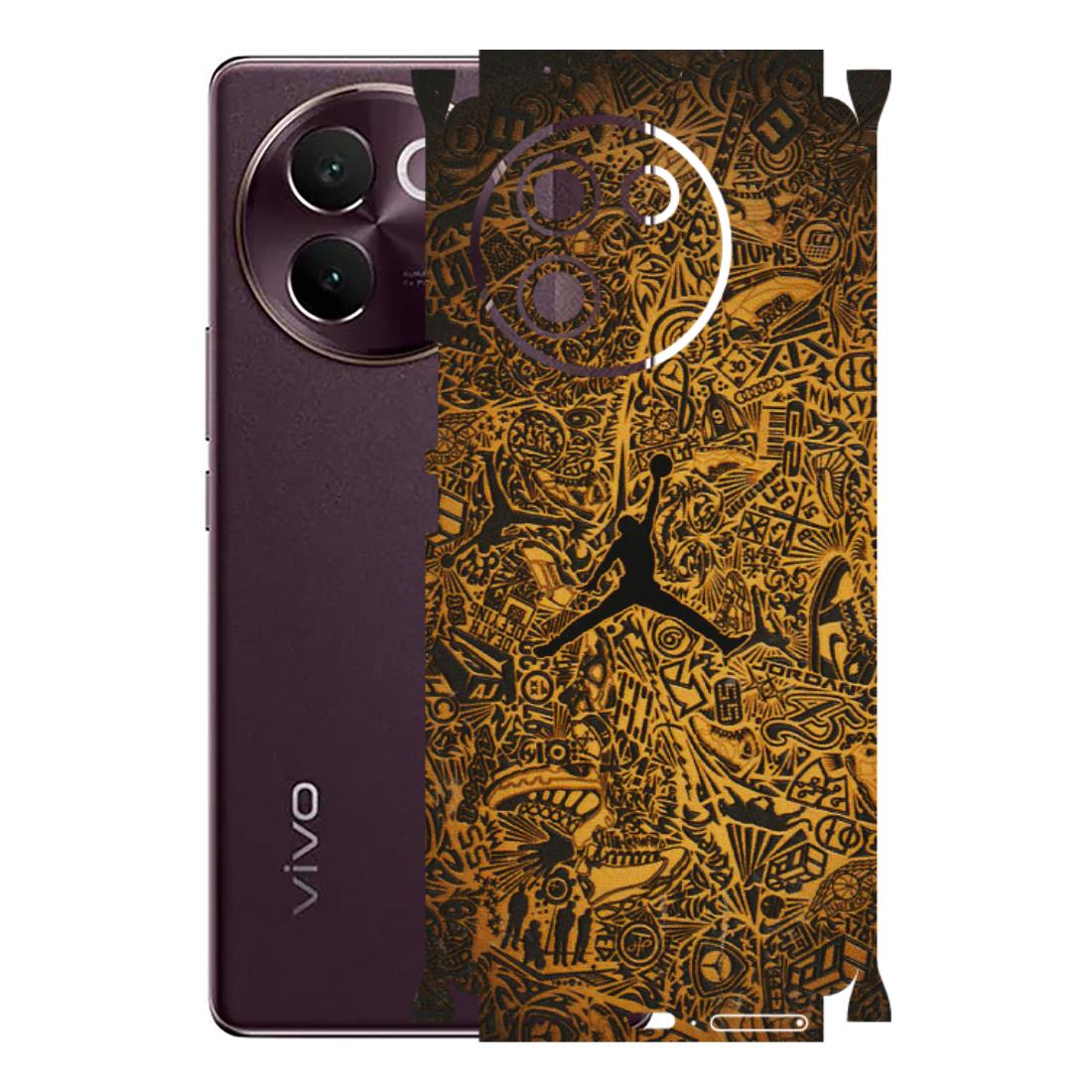 VIVO Z/V/X/T/U/S Series Phone Skins (All Models) - Premium Gold Basketball Player - 3D Embossed Finish (L-236) Vivo V30E