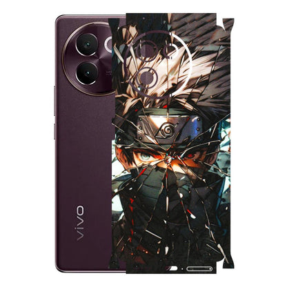 VIVO Z/V/X/T/U/S Series Phone Skins (All Models) - Kakashi Shattered Glass Effect - 3D Embossed Finish (L-237) Vivo V30E