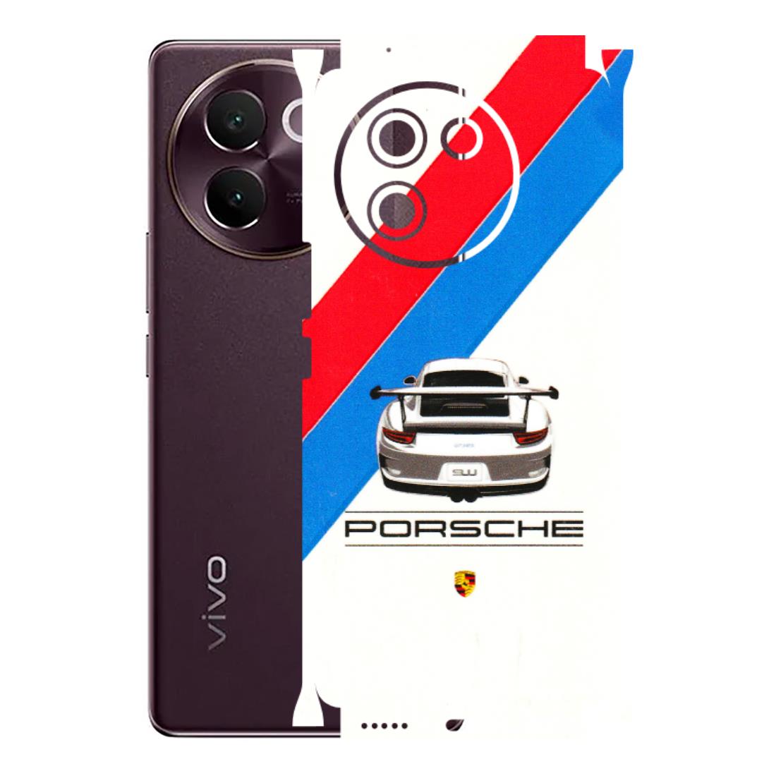 VIVO Z/V/X/T/U/S Series Phone Skins (All Models) - Porche Car Sober Logo - 3D Embossed Finish (L-248) Vivo V30E