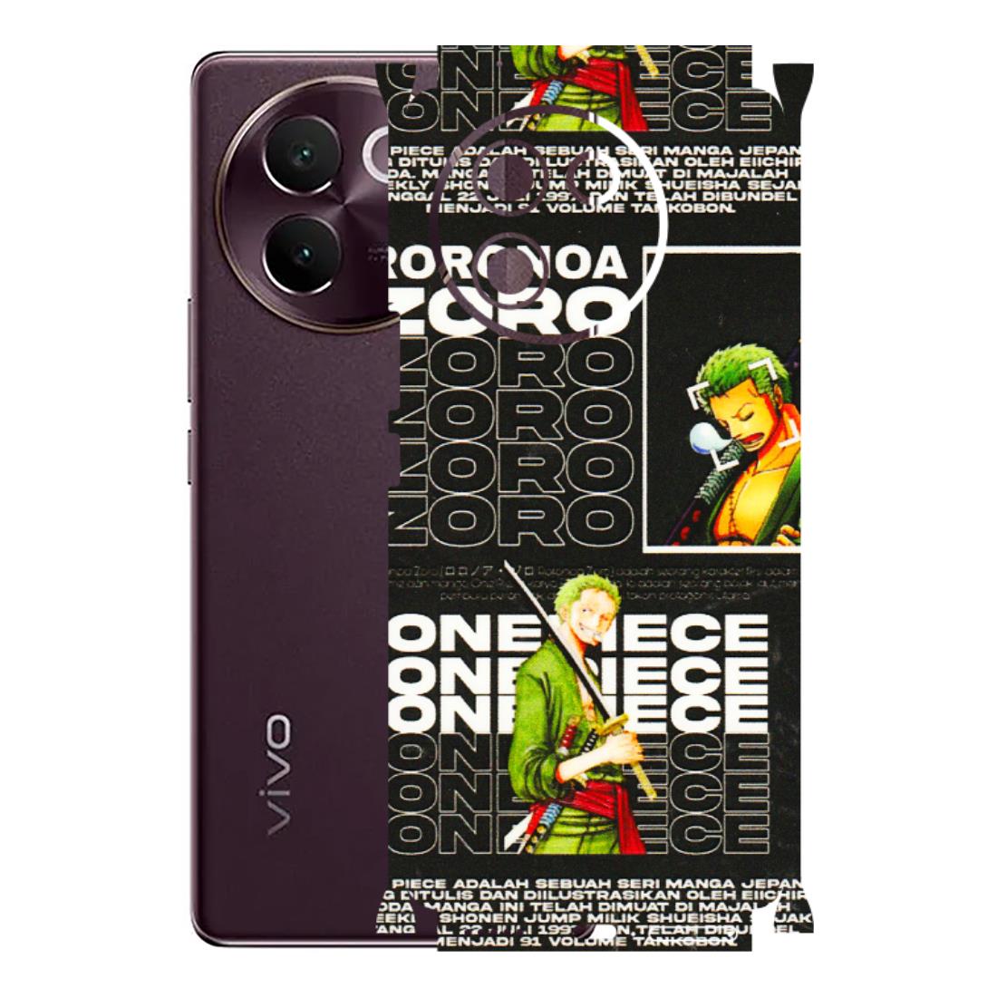 VIVO Z/V/X/T/U/S Series Phone Skins (All Models) - One Piece Zoro - 3D Embossed Finish (L-250) Vivo V30E