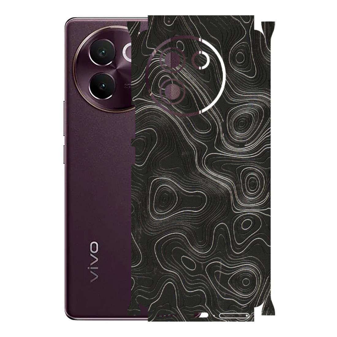 VIVO Z/V/X/T/U/S Series Phone Skins (All Models) - Abstract White Line Map - 3D Embossed Finish (L-269) Vivo V30E