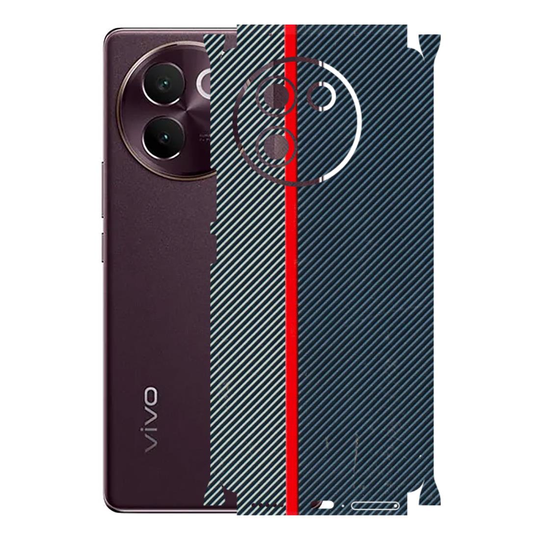 VIVO Z/V/X/T/U/S Series Phone Skins (All Models) - Blue Sober Lines - 3D Embossed Finish (L-305) Vivo V30E
