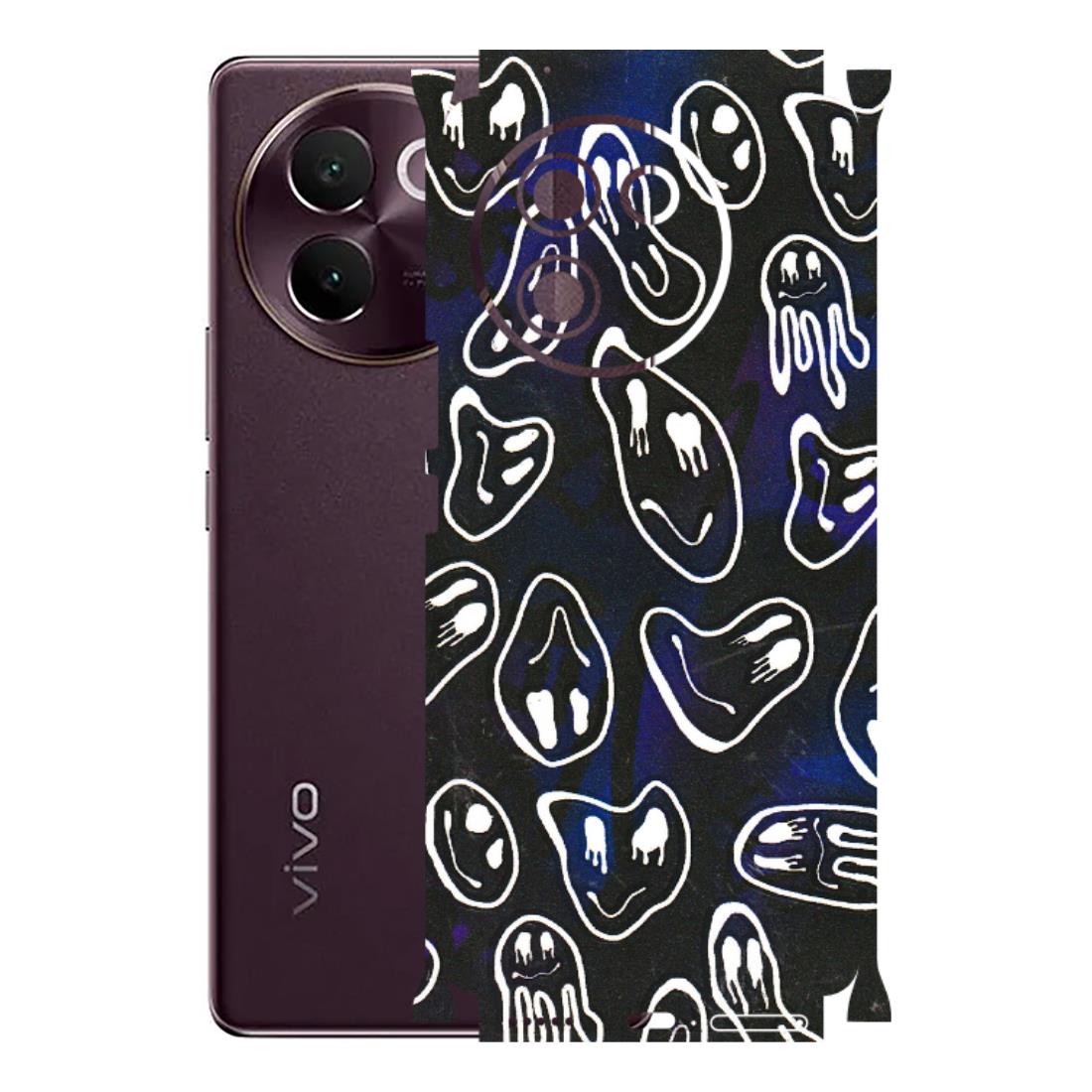 VIVO Z/V/X/T/U/S Series Phone Skins (All Models) - Distorted Smileys - 3D Embossed Finish (L-92) Vivo V30E