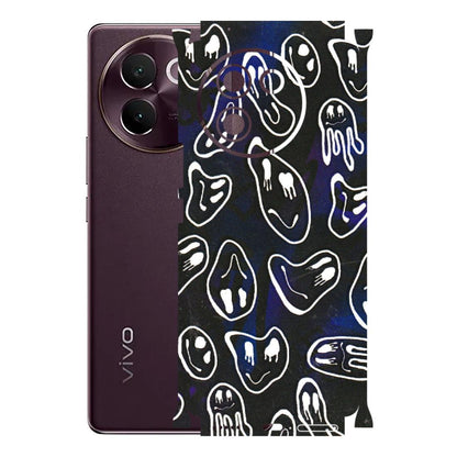 VIVO Z/V/X/T/U/S Series Phone Skins (All Models) - Distorted Smileys - 3D Embossed Finish (L-92) Vivo V30E