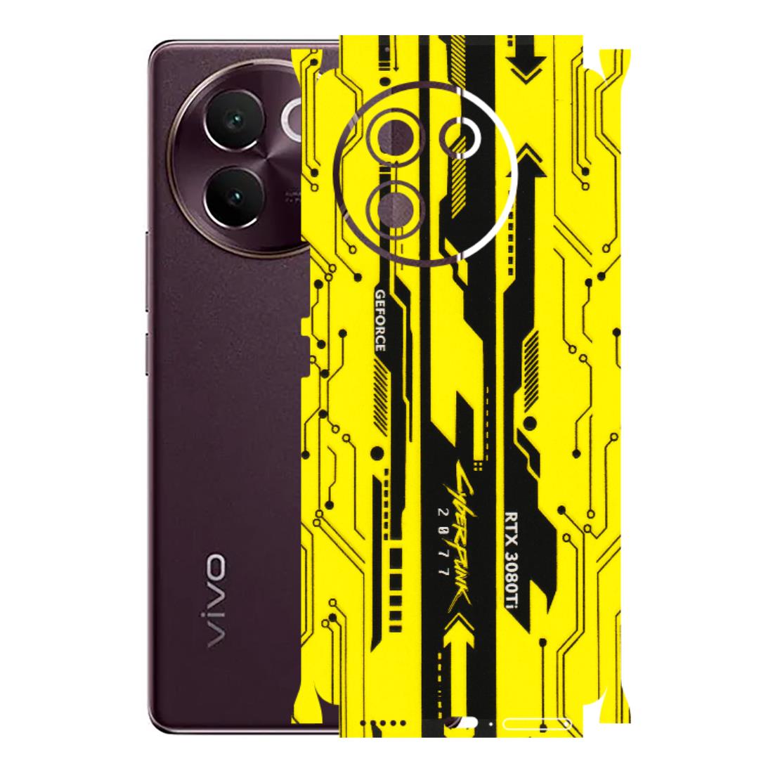 VIVO Z/V/X/T/U/S Series Phone Skins (All Models) - Yellow Cyberpunk - 3D Embossed Finish (L-93) Vivo V30E
