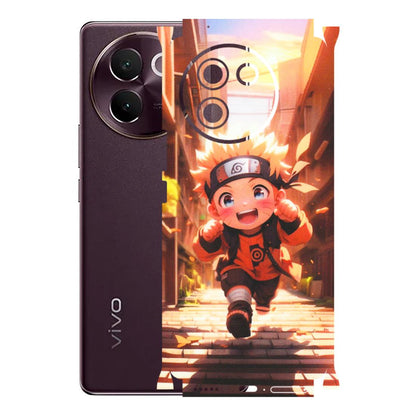 VIVO Z/V/X/T/U/S Series Phone Skins (All Models) - Naruto Cute Toon Running - Matte Finish (M-04) Vivo V30E