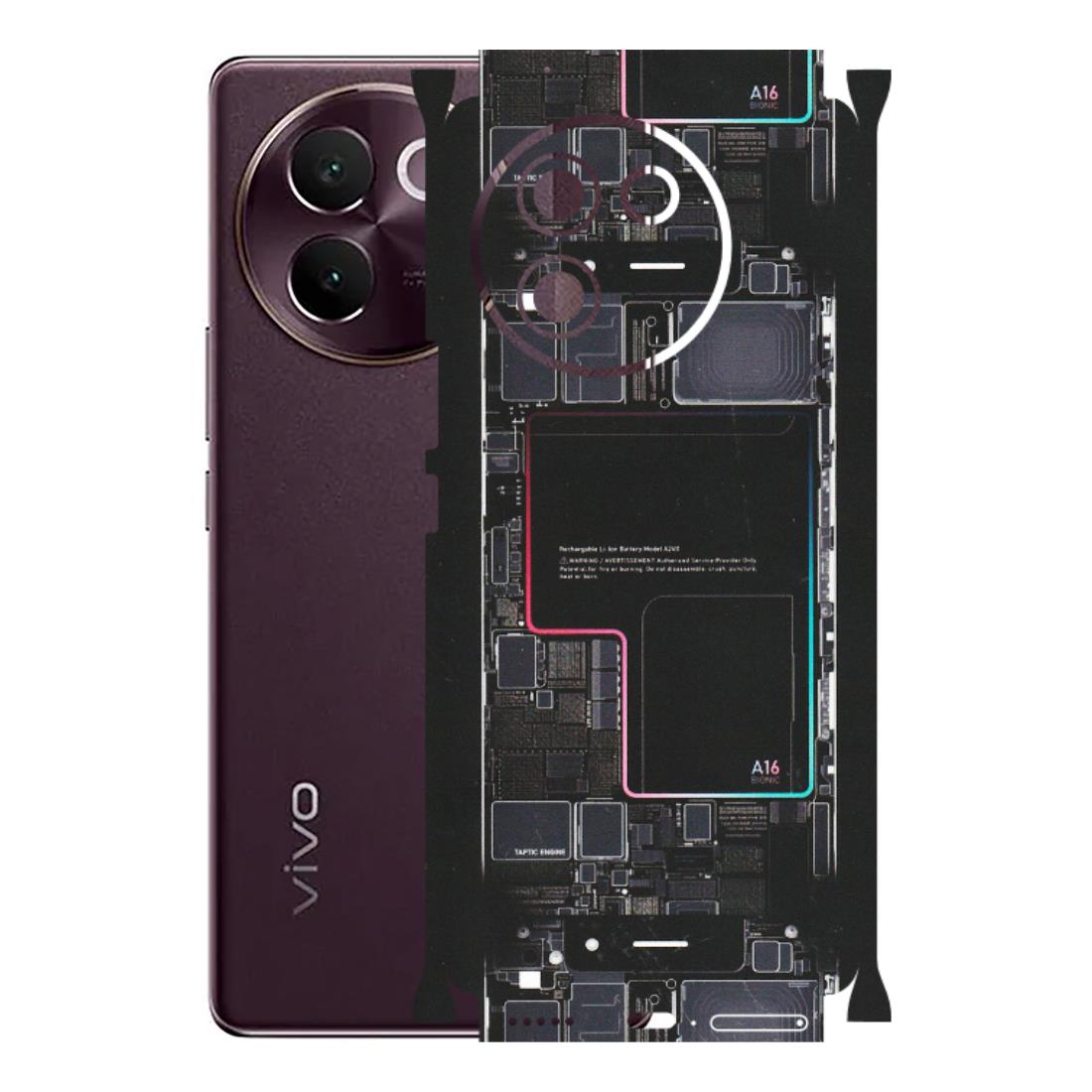 VIVO Z/V/X/T/U/S Series Phone Skins (All Models) - Motherboard Circuit Layout - Matte Finish (M-117) Vivo V30E