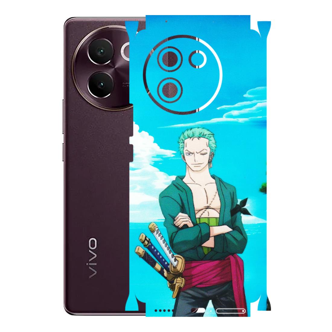 VIVO Z/V/X/T/U/S Series Phone Skins (All Models) - Cool Swordman Zoro Anime - Matte Finish (M-143) Vivo V30E