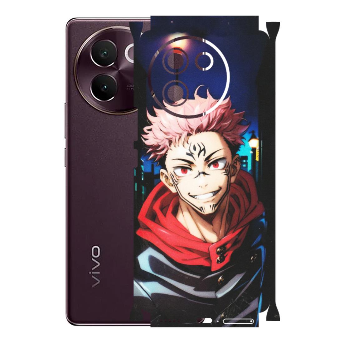 VIVO Z/V/X/T/U/S Series Phone Skins (All Models) - Yuji Itadori Funny Face Anime - Matte Finish (M-152) Vivo V30E