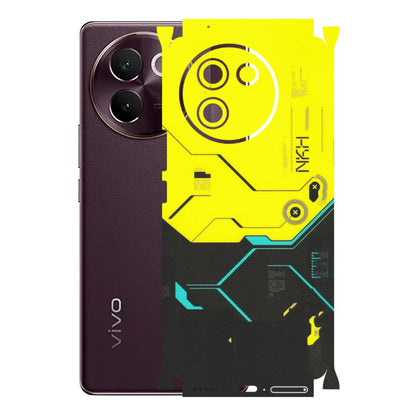 VIVO Z/V/X/T/U/S Series Phone Skins (All Models) - Black Yellow Technica - Matte Finish (M-53) Vivo V30E