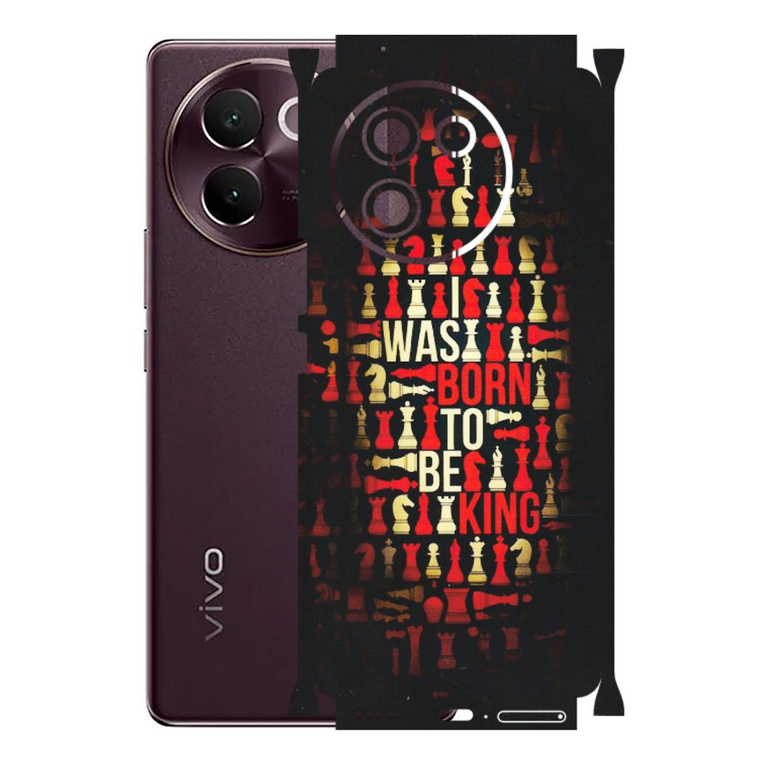VIVO Z/V/X/T/U/S Series Phone Skins (All Models) - Born To Be King - Matte Finish (M-73) Vivo V30E