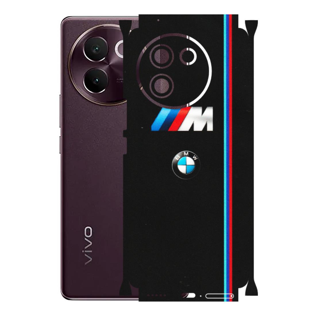 VIVO Z/V/X/T/U/S Series Phone Skins (All Models) - Styling With Black BMW - Matte Finish (M-74) Vivo V30E