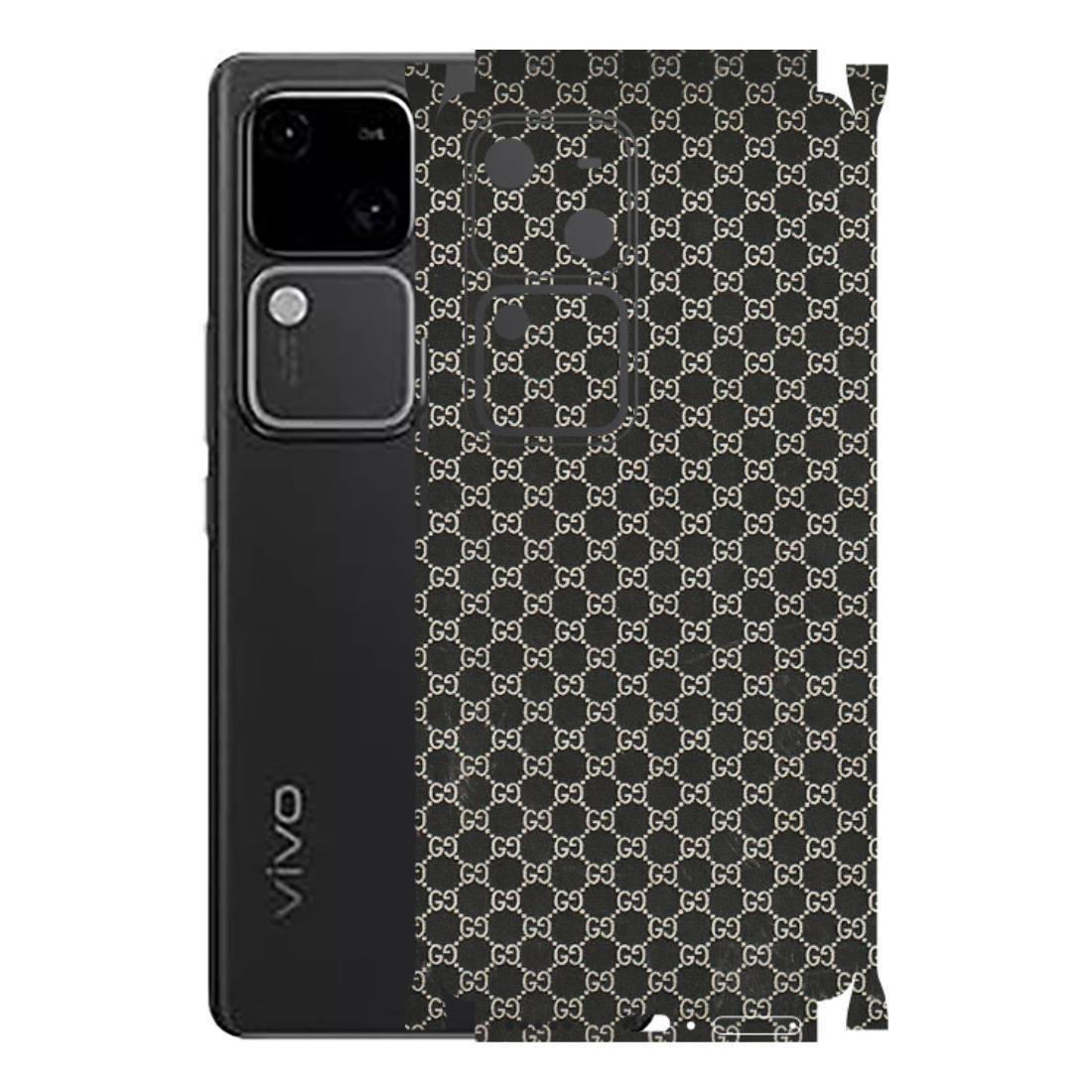 VIVO Z/V/X/T/U/S Series Phone Skins (All Models) - Black G Print - 3D Embossed Finish (L-109) Vivo V30 5G