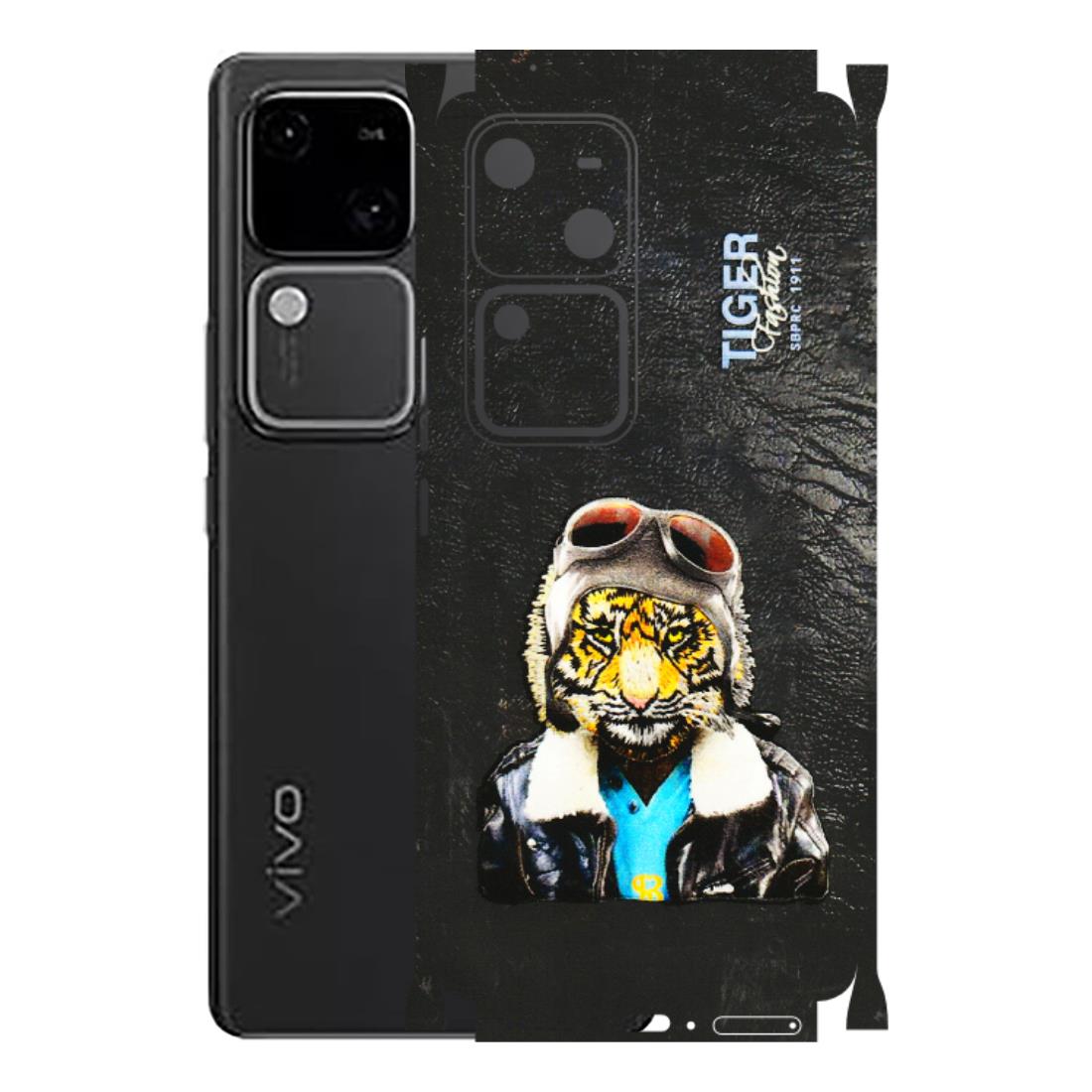 VIVO Z/V/X/T/U/S Series Phone Skins (All Models) - Rider Tiger - 3D Embossed Finish (L-113) Vivo V30 5G