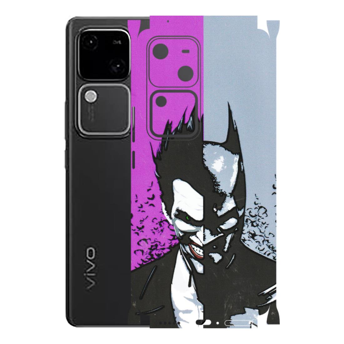 VIVO Z/V/X/T/U/S Series Phone Skins (All Models) - Batman & Joker - 3D Embossed Finish (L-143) Vivo V30 5G