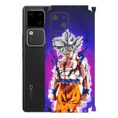 VIVO Z/V/X/T/U/S Series Phone Skins (All Models) - Goku Purple Anime - 3D Embossed Finish (L-147) Vivo V30 5G