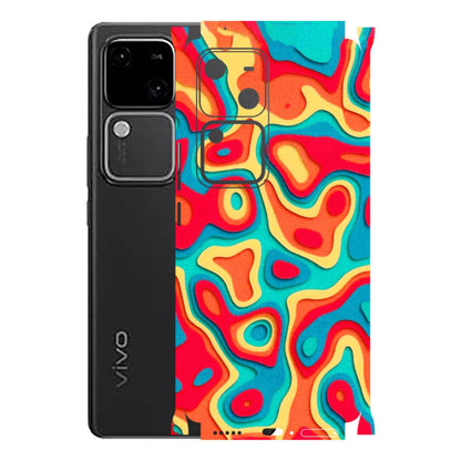 VIVO Z/V/X/T/U/S Series Phone Skins (All Models) - Abstract Swirl - 3D Embossed Finish (L-150) Vivo V30 5G