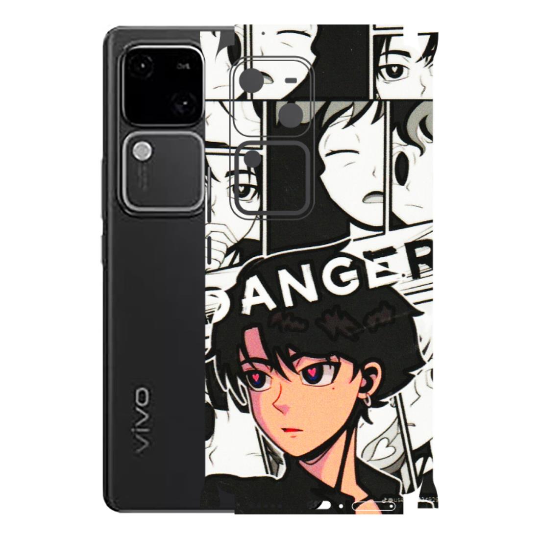 VIVO Z/V/X/T/U/S Series Phone Skins (All Models) - Danger Anime - 3D Embossed Finish (L-155) Vivo V30 5G