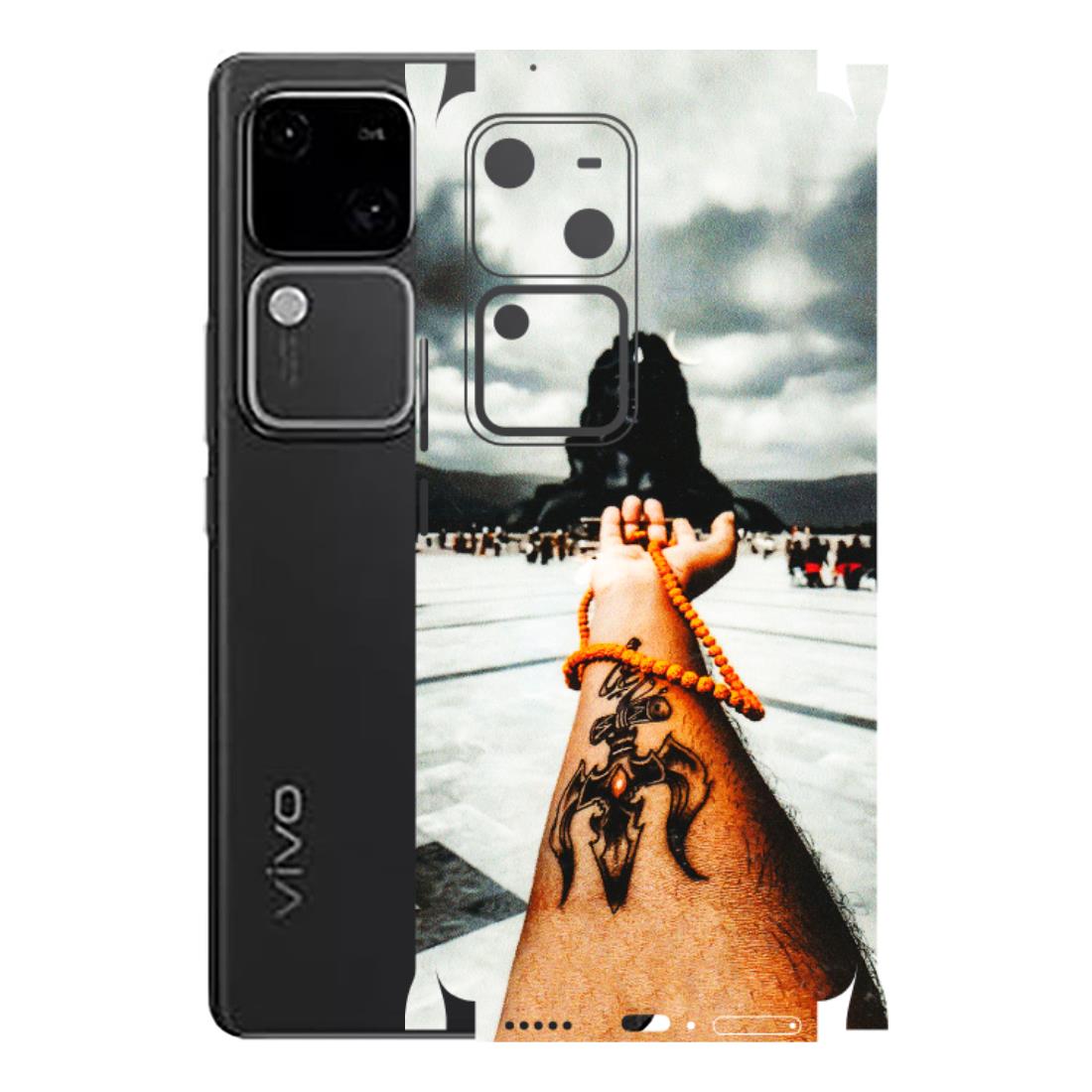 VIVO Z/V/X/T/U/S Series Phone Skins (All Models) - Jai Adiyogi Mahakaal - 3D Embossed Finish (L-164) Vivo V30 5G
