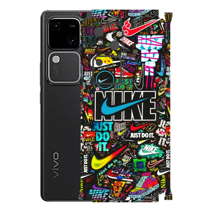 VIVO Z/V/X/T/U/S Series Phone Skins (All Models) - Just Do It Doodles - 3D Embossed Finish (L-166) Vivo V30 5G