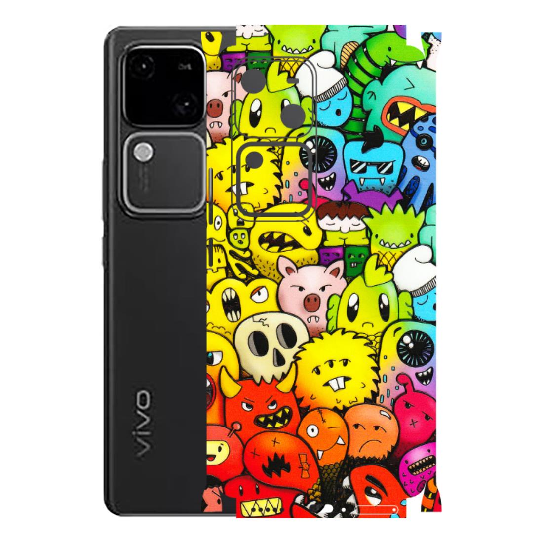 VIVO Z/V/X/T/U/S Series Phone Skins (All Models) - Angry Funkies - 3D Embossed Finish (L-169) Vivo V30 5G