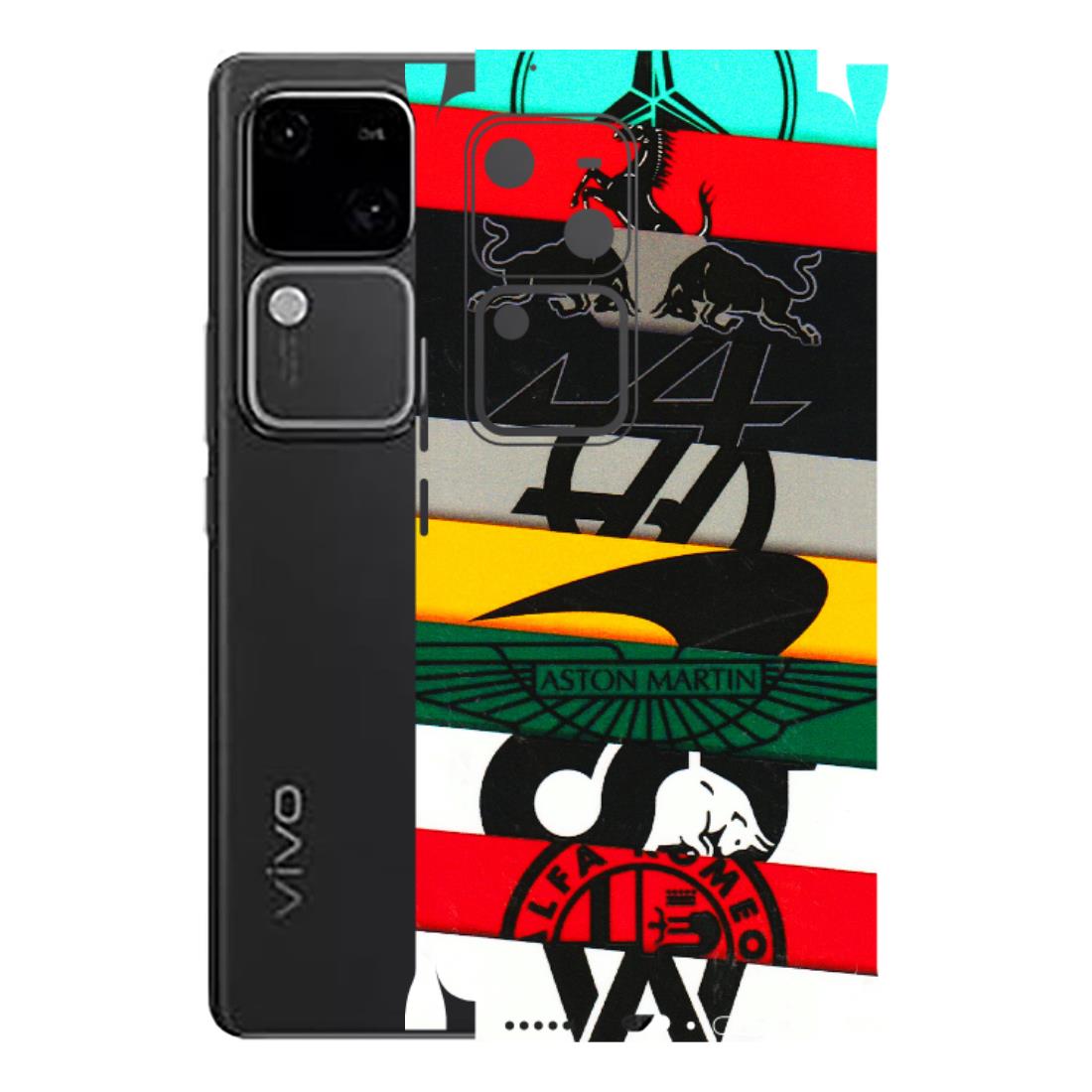 VIVO Z/V/X/T/U/S Series Phone Skins (All Models) - Multi Designer Brands - 3D Embossed Finish (L-187) Vivo V30 5G