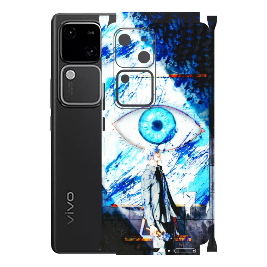 VIVO Z/V/X/T/U/S Series Phone Skins (All Models) - Gojo Satoru evil eye - 3D Embossed Finish (L-239) Vivo V30 5G