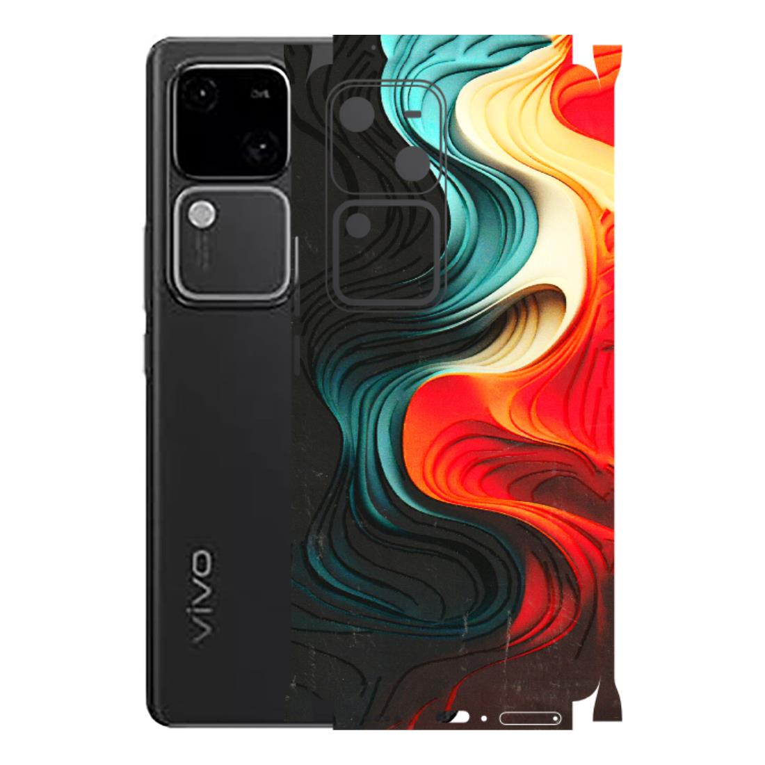 VIVO Z/V/X/T/U/S Series Phone Skins (All Models) - The Silky Swirl - 3D Embossed Finish (L-240) Vivo V30 5G