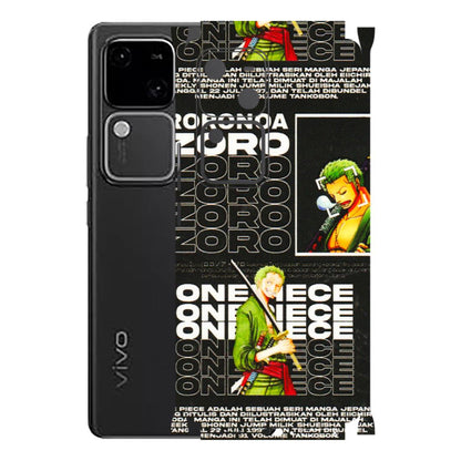 VIVO Z/V/X/T/U/S Series Phone Skins (All Models) - One Piece Zoro - 3D Embossed Finish (L-250) Vivo V30 5G