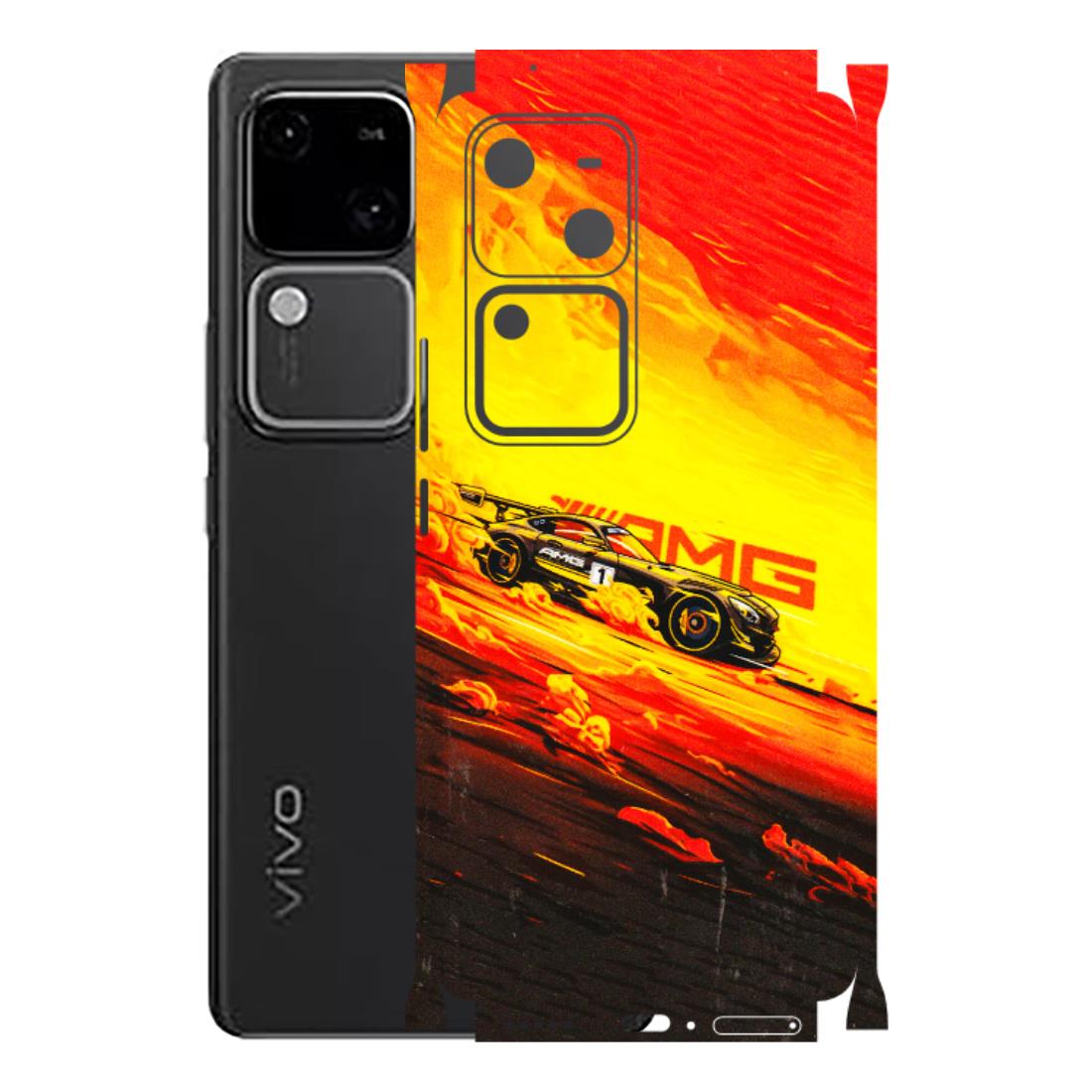 VIVO Z/V/X/T/U/S Series Phone Skins (All Models) - AMG Car Speed Cover - 3D Embossed Finish (L-256) Vivo V30 5G