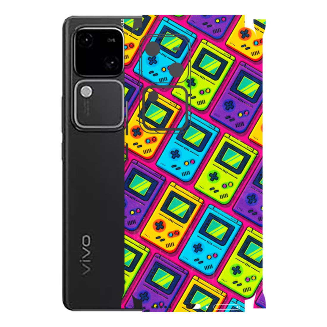 VIVO Z/V/X/T/U/S Series Phone Skins (All Models) - Gameboy Colourful - 3D Embossed Finish (L-266) Vivo V30 5G