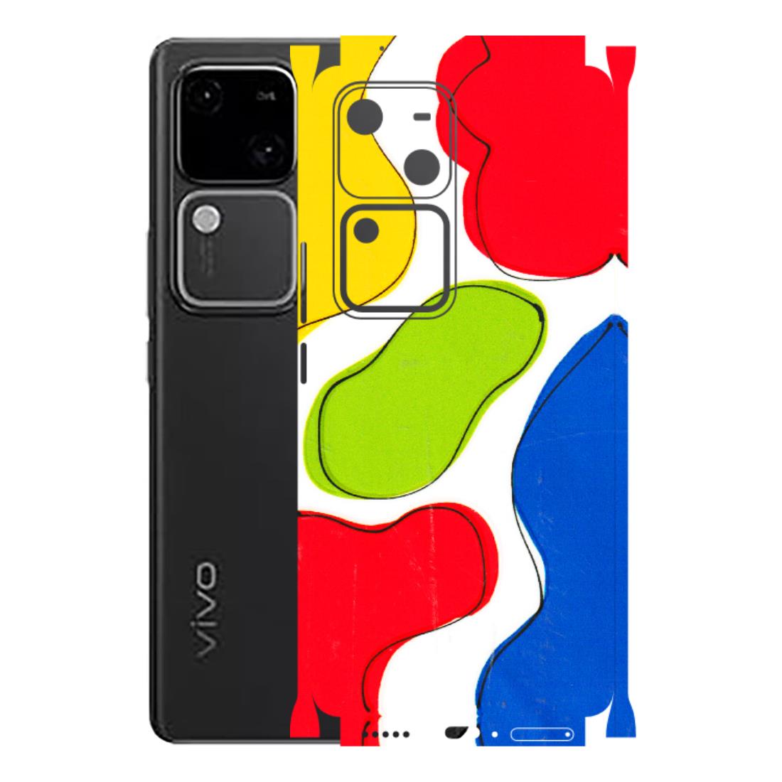 VIVO Z/V/X/T/U/S Series Phone Skins (All Models) - RGB Colour Paint - 3D Embossed Finish (L-284) Vivo V30 5G