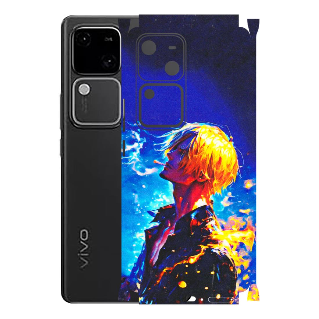 VIVO Z/V/X/T/U/S Series Phone Skins (All Models) - Sanji Vinsmoke One Piece - 3D Embossed Finish (L-319) Vivo V30 5G