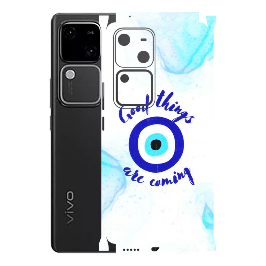 VIVO Z/V/X/T/U/S Series Phone Skins (All Models) - Evil Eye Good Things Are Coming - 3D Embossed Finish (L-322) Vivo V30 5G