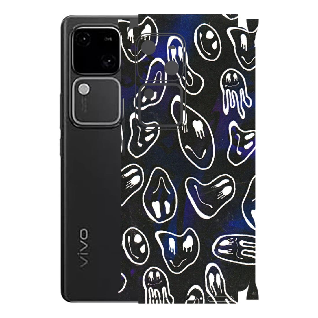VIVO Z/V/X/T/U/S Series Phone Skins (All Models) - Distorted Smileys - 3D Embossed Finish (L-92) Vivo V30 5G