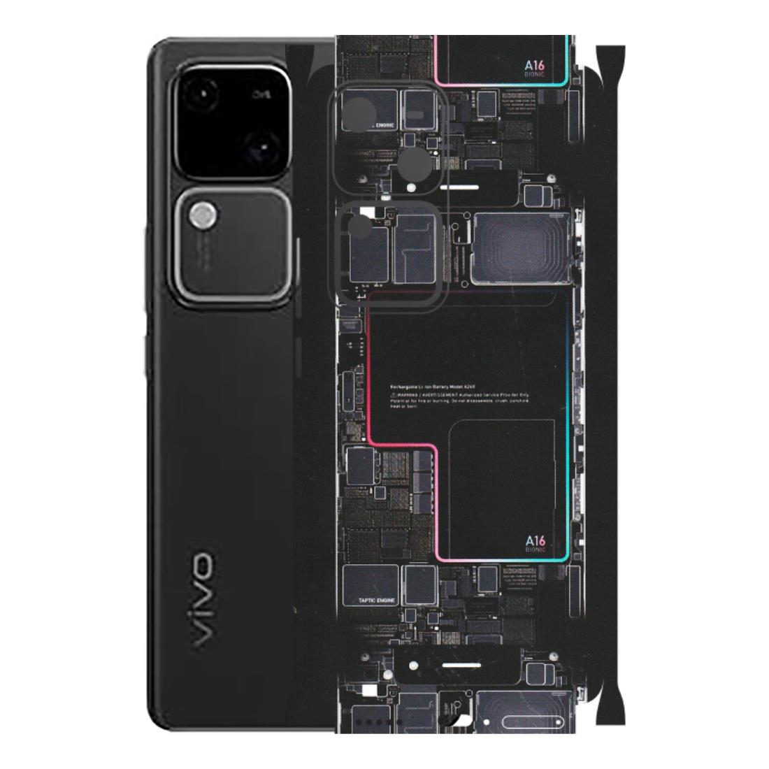 VIVO Z/V/X/T/U/S Series Phone Skins (All Models) - Motherboard Circuit Layout - Matte Finish (M-117) Vivo V30 5G