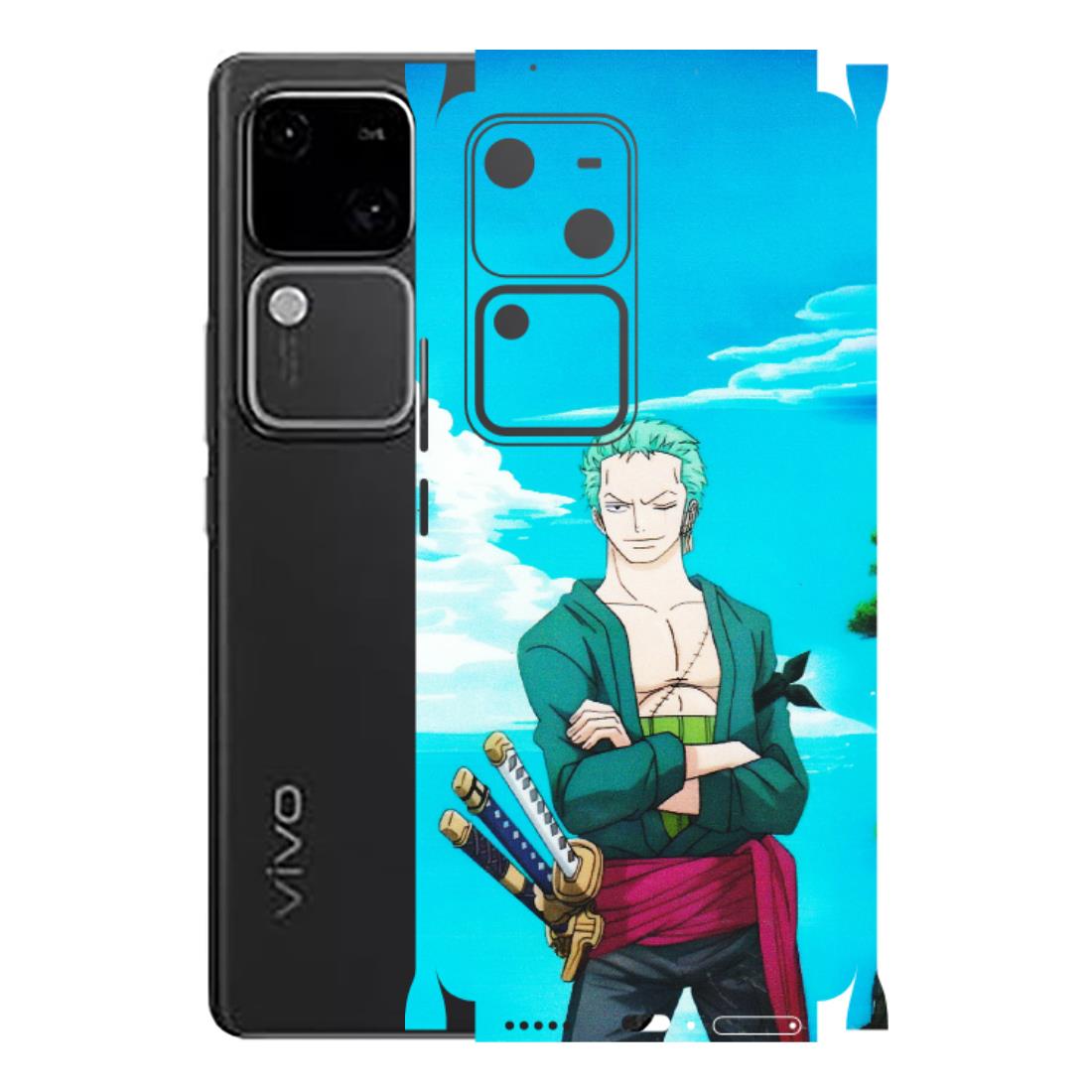 VIVO Z/V/X/T/U/S Series Phone Skins (All Models) - Cool Swordman Zoro Anime - Matte Finish (M-143) Vivo V30 5G