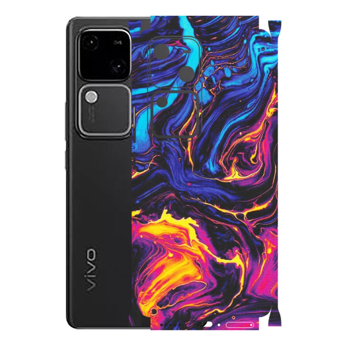 VIVO Z/V/X/T/U/S Series Phone Skins (All Models) - Abstract Paint Classy - Matte Finish (M-15) Vivo V30 5G