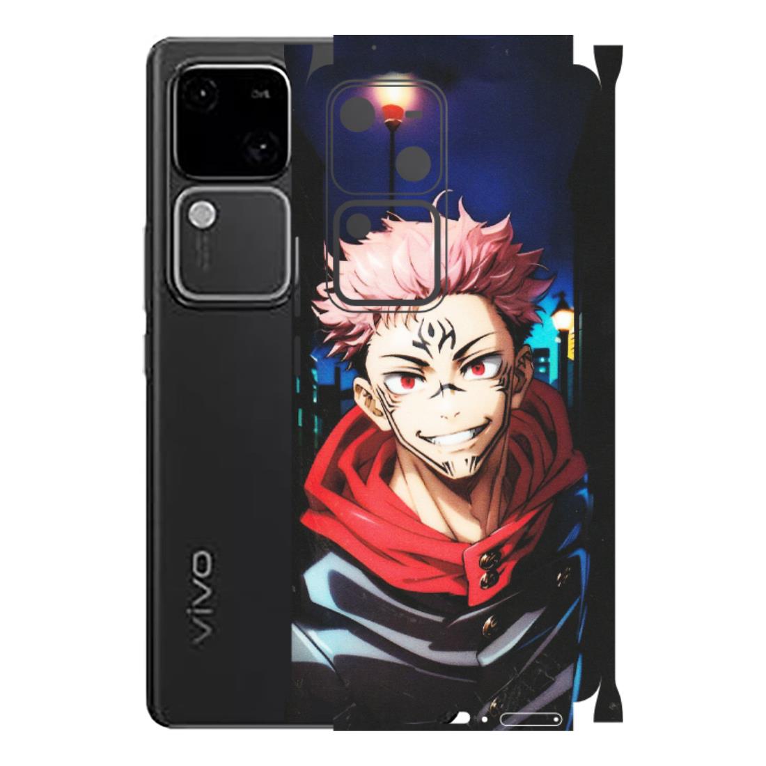 VIVO Z/V/X/T/U/S Series Phone Skins (All Models) - Yuji Itadori Funny Face Anime - Matte Finish (M-152) Vivo V30 5G